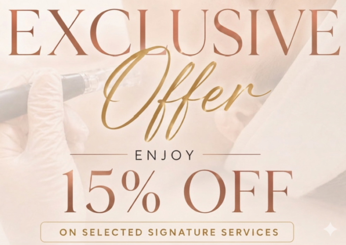Reina Aesthetics New Client Privilege — 15% off signature services